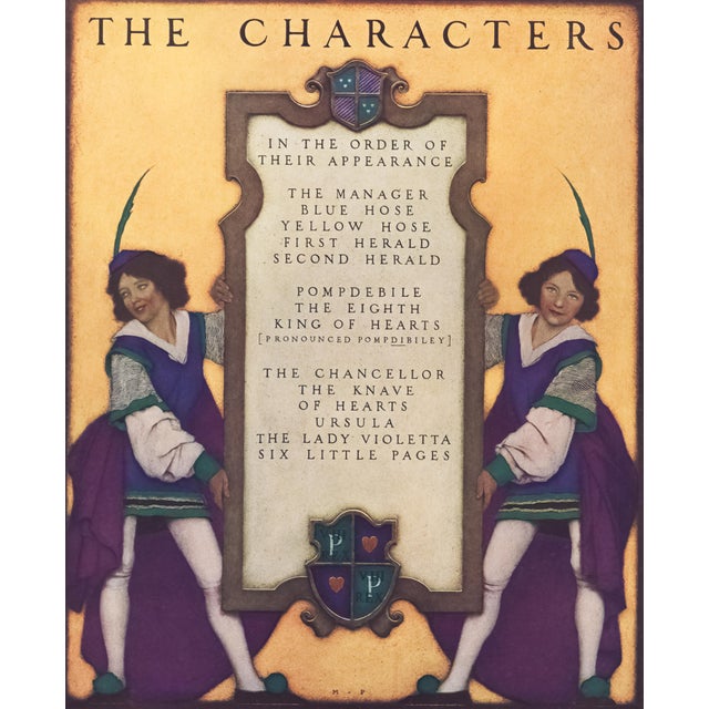 1925 Maxfield Parrish Lithograph "The Characters" For Sale