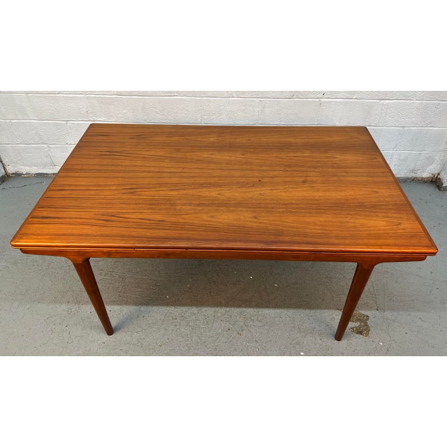 Brown Mid-Century Danish Teak Draw-Leaf Dining Table by Uldum Møbelfabrik For Sale - Image 8 of 16