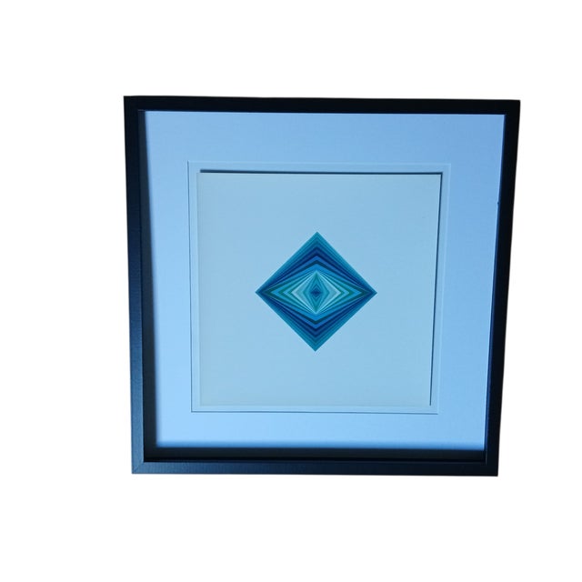 Victor Vasarely, Vonal, 1971, Print, Framed For Sale - Image 4 of 4