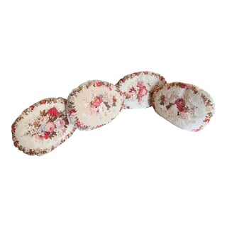 A Set of Four Antique Aubusson Pillows For Sale