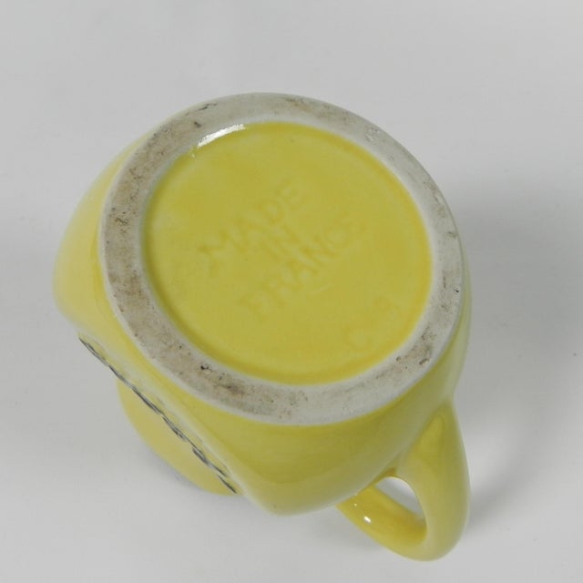 Yellow Water Carafe from Berger, 1950s For Sale - Image 10 of 11
