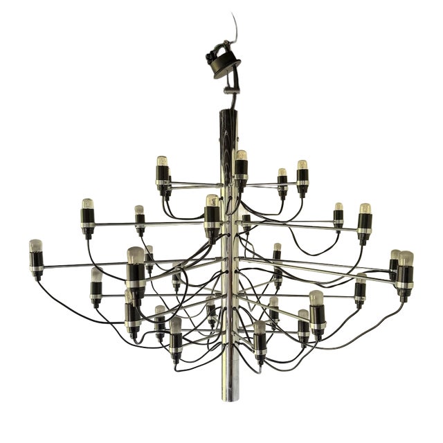 Model 2097 30-Light Chandelier by Gino Sarfatti for Arteluce, 1960s For Sale