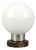 Mid-Century Czech Opaline Glass Globe Table Lamp by Pokrok Žilina, 1960s For Sale