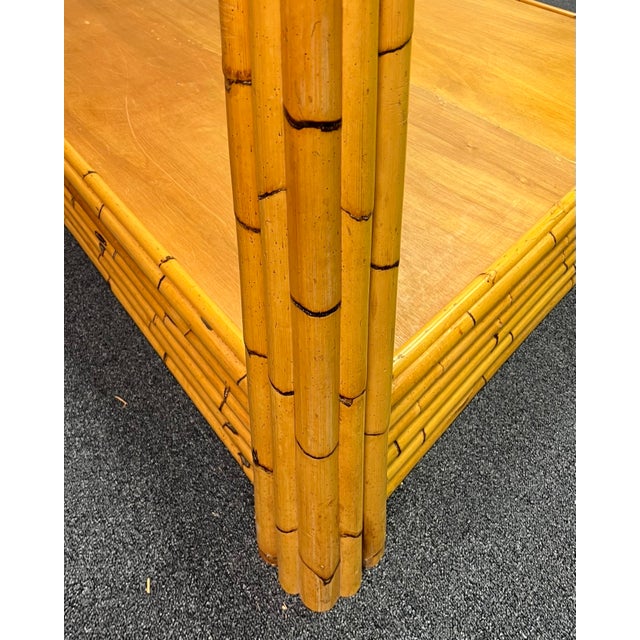 Coastal Bamboo Canopy Bed - Full Size For Sale In New York - Image 6 of 10