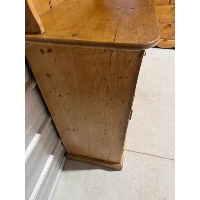 Antique Pine Two Piece Dresser From England For Sale - Image 11 of 18