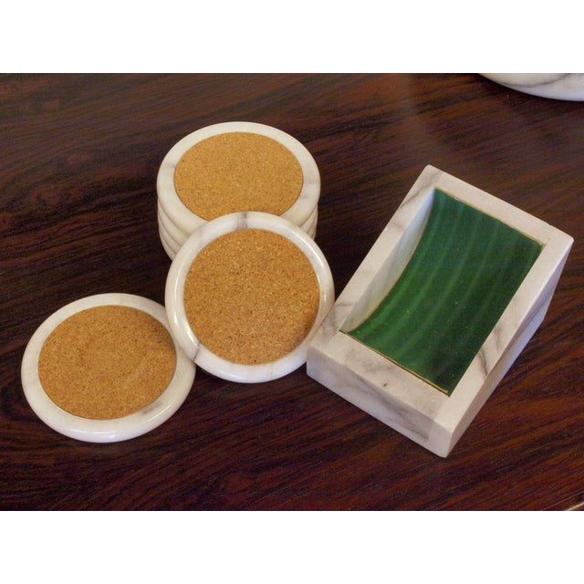 Vintage Italian Carrare Marble Set, 1970s For Sale - Image 6 of 18