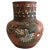 Brown 1960s Hand-Painted Aztec Vase For Sale - Image 8 of 8