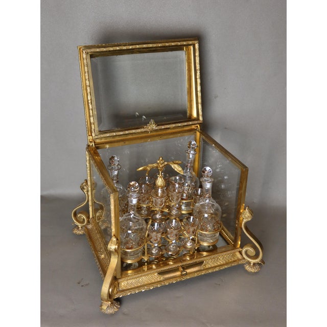 Vintage Liquor Cabinet in Bronze For Sale - Image 6 of 12