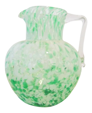 Art Glass Speckled Water Pitcher