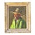 Vintage Framed Oil Painting of Man in Hat For Sale