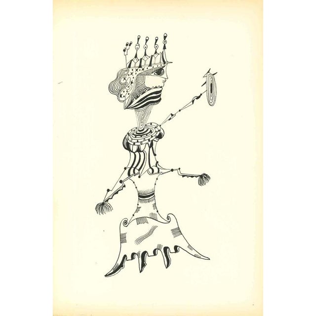 Composition Of Diodora is an original lithograph realized by Bruno Capacci in 1950. The artwork is part of an edition in...