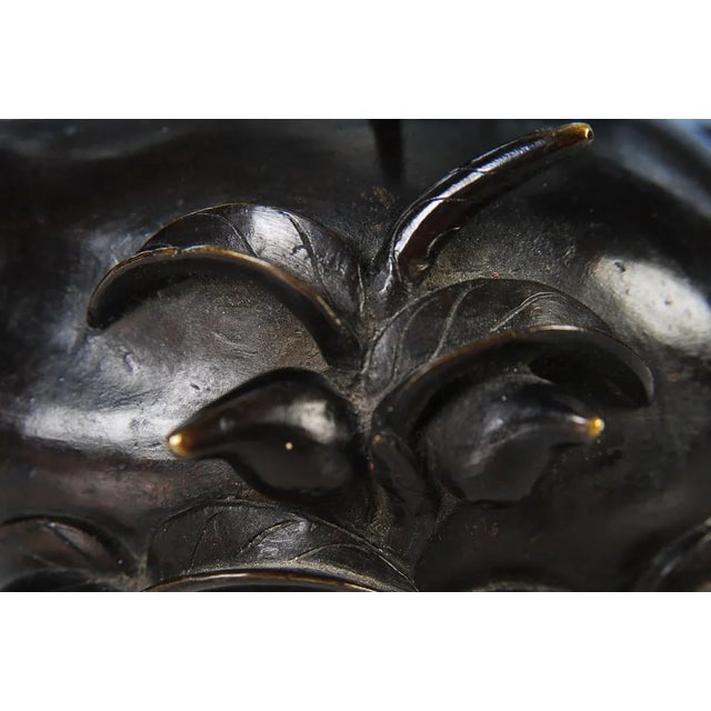 18th Century Antique Chinese Longevity Bronze Censer For Sale - Image 9 of 10