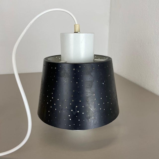 Metal Modernist Space Age Hanging Light by Ernest Igl for Hillebrand Lights, 1960s For Sale - Image 7 of 18