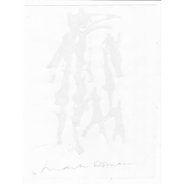 1991 abstract painting on paper by Northern Virginia by DC area artist Mark Dorman. Signed on the back. Combined shipping...