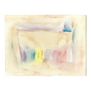 1960s Arthur Sembler Abstract Watercolor