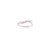 14k White Gold Ruby Stackable Curved Band Ring With Diamonds Size 7 For Sale - Image 4 of 10