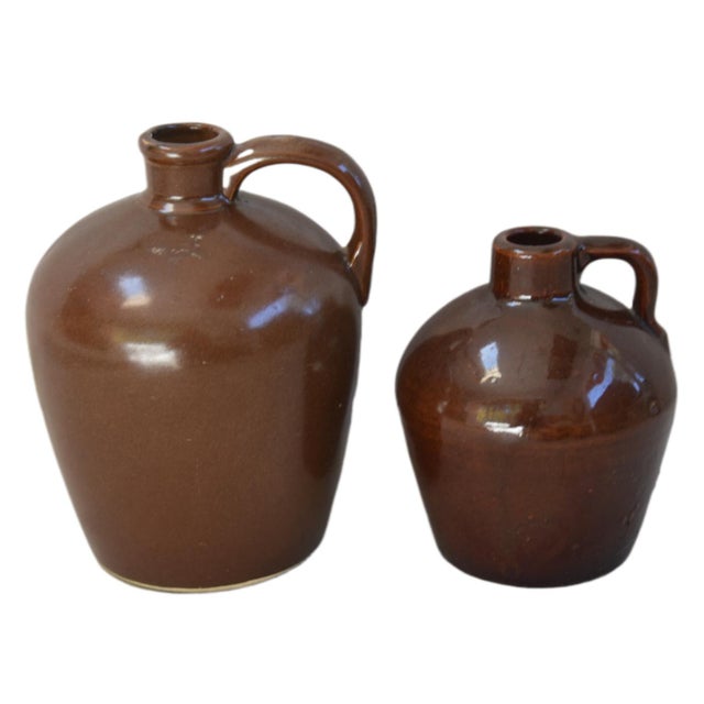 Roycroft Glazed Little Brown Jugs, S/ 2 For Sale In Los Angeles - Image 6 of 6