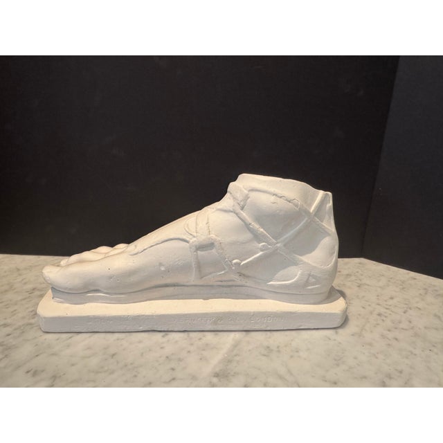 White Plaster Sculpture of a Roman Foot by Pj Hone, London For Sale - Image 8 of 10