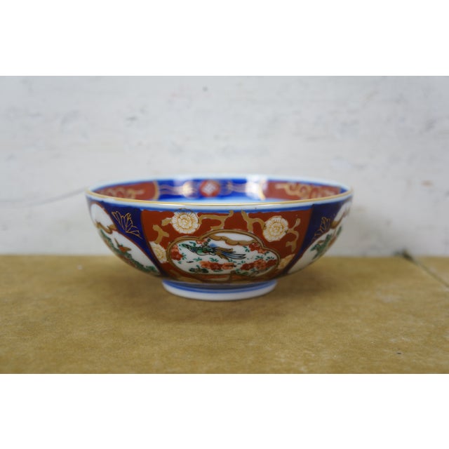 Imari Porcelain Vintage Japanese Goldimari Porcelain Imari Serving Plates Platters Bowl - 4pcs For Sale - Image 4 of 17