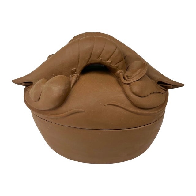 Vintage Swan Island Pottery Maine Lobster Covered Dish For Sale