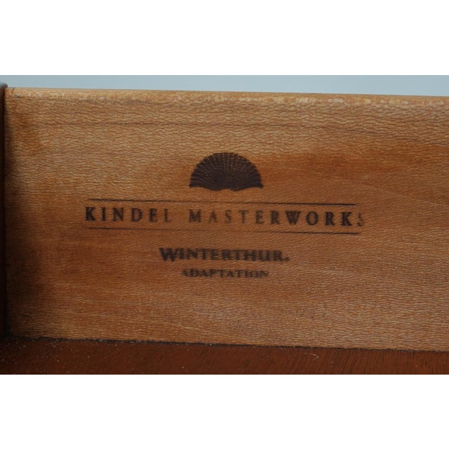 Kindel Neoclassical Mahogany Winterthur End Table For Sale - Image 18 of 18