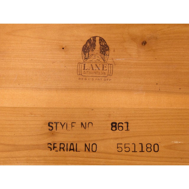 Vintage Lane Furniture “Copenhagen” Coffee Table With Glass Top For Sale - Image 11 of 12