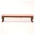 Traditional Regency Style Tufted Upholstered Parcel Gilt Mahogany Bench For Sale - Image 3 of 4