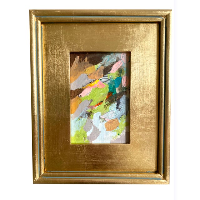 Abstract "Windy Day" 2025 Framed MIni Painting by Jessalin Beutler For Sale - Image 3 of 3