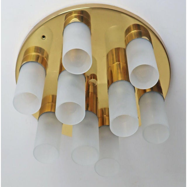 Space Age Sputnik Ceiling Light in Gold Brass, 1970s-1990s For Sale - Image 9 of 9
