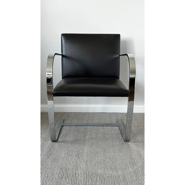 KnollStudio Original Signed Mies Van Der Rohe Brno Flat-Bar Chair - 4 Available For Sale - Image 9 of 16