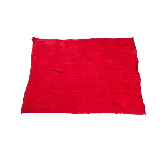Early 20th Century Red Mudcloth Textile Mali 60.5 x 45 For Sale - Image 4 of 9