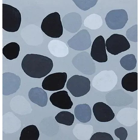 Abastract Dots Cool and Warm Grays Painting For Sale - Image 4 of 4