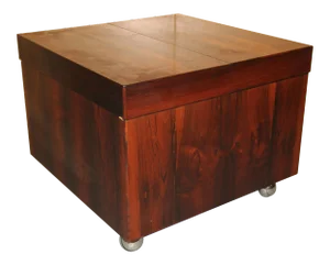 Scandinavian Rosewood Cube Bar/Coffee Table