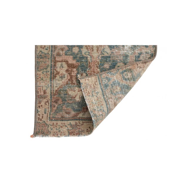 Mid-Century Modern Vintage Mini Rug Fragment - 1`2″ X 2`8″ For Sale - Image 3 of 3