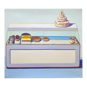 Wayne Thiebaud Pop Art Offset Lithograph Print Museum Exhibition Poster " Bakery Case " 1996