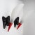 Mid-Century Red and Black Acrylic Glass Cone Wall Lamps, 1960s, Set of 2 For Sale - Image 13 of 13
