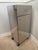 Waterworks Metal Cabinet on Casters With Glass Top For Sale In Miami - Image 6 of 7