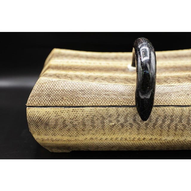 Jewellery Box in Leatherette and Velvet, 1920s For Sale - Image 3 of 14