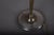 Vintage Brass Table Lamp, Worn Silver-Tone Finish, Pleated Shade, 1940s For Sale - Image 4 of 7