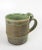 Olive V Chin Blue Olive Green Porcelain Studio Pottery Mug Vorakit Chinookoswong For Sale - Image 8 of 8