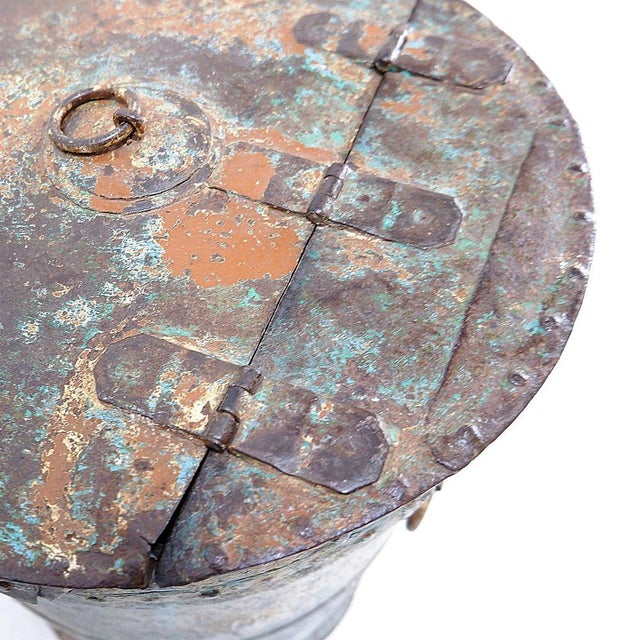 Metal Vintage Metal Barrel, 1960s For Sale - Image 7 of 17