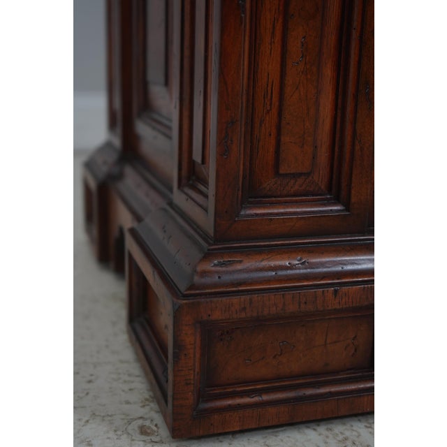 Theodore Alexander Inlaid Oak Continental Credenza For Sale - Image 15 of 18