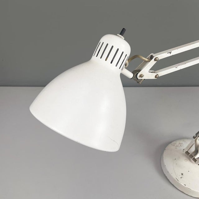 1950s Mid-Century Adjustable Italian Table Lamp by Jac Jacobsen Luxo, 1950s For Sale - Image 5 of 18