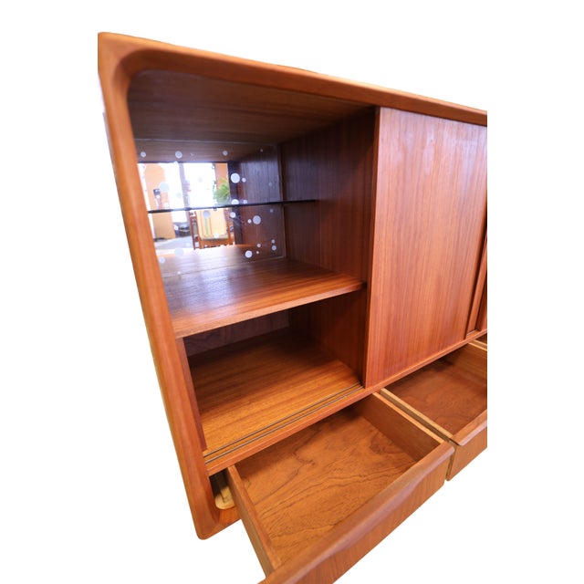 1970s Danish Sideboard with Sliding Doors, 1960s For Sale - Image 5 of 18