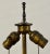 Brass Asian Motif Etched Brass Free Standing Floor Lamp C.1920 For Sale - Image 8 of 12