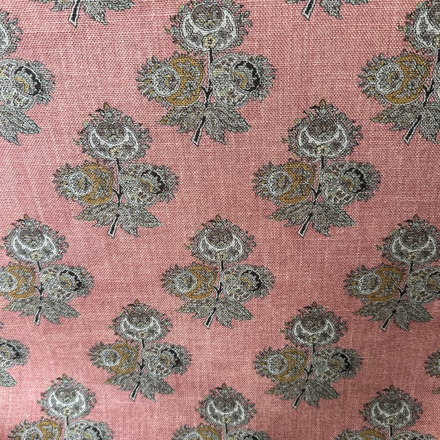 Coastal Custom Upholstered Swivel Chair For Sale - Image 3 of 7