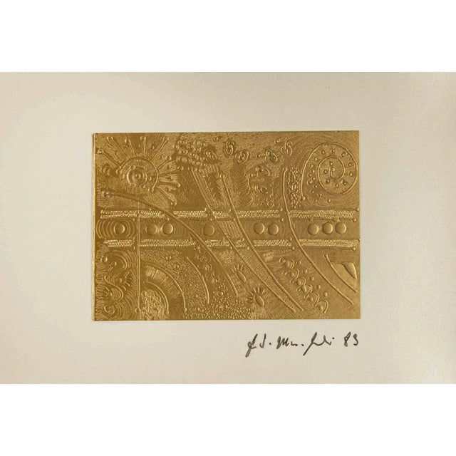 Fausto Maria Franchi, Abstract Composition, Etching, 1983 For Sale