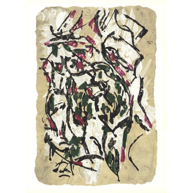 Artist: Jean-Paul Riopelle Title: Sans Titre 160-2 Year: 1966 Signed: No Medium: Lithograph Paper Size: 15 x 11 inches (...