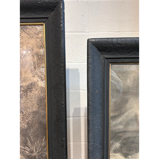 Monumental Black and White Original Charcoal of Wild Elk. For Sale - Image 14 of 15