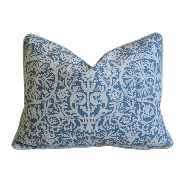 Early 21st Century Italian Designer Mariano Fortuny Pergolesi Feather/Down Pillow 22" X 17" For Sale - Image 5 of 7